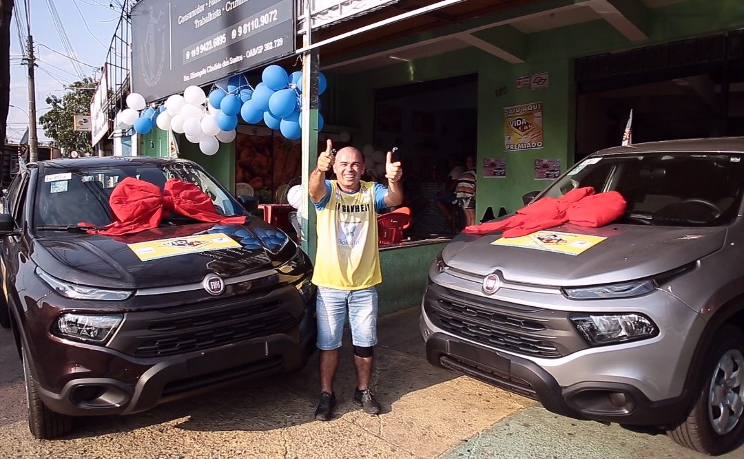 Ganhador de Sumaré foi premiado com duas Fiat Toro e realizou o sonho da casa própria