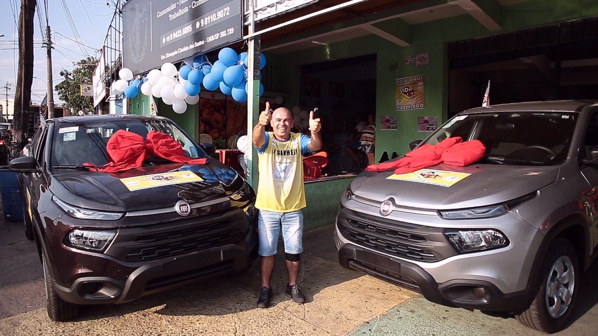 Ganhador de Sumaré foi premiado com duas Fiat Toro e realizou o sonho da casa própria