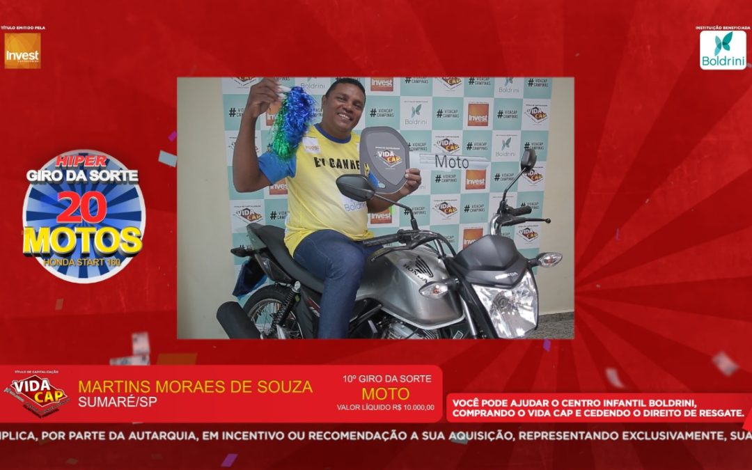 Maranhense vendeu moto para vir a São Paulo e ganhou outra novinha no Vida Cap.