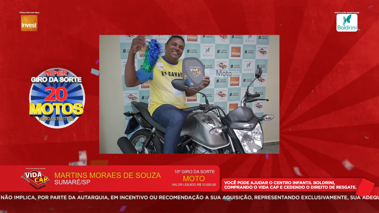 Maranhense vendeu moto para vir a São Paulo e ganhou outra novinha no Vida Cap.