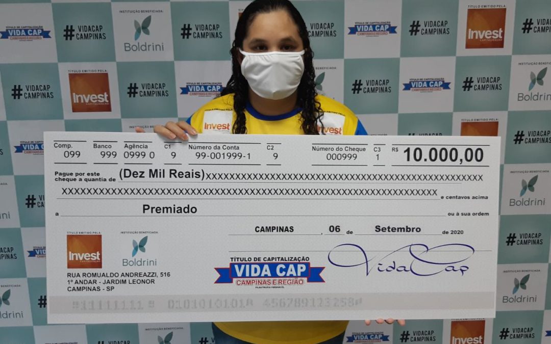 Moradora de Campinas divide o prêmio do Vida Cap e fica com 5 mil reais