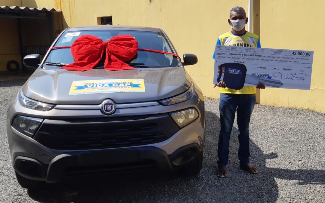 Morador de Águas de Lindóia ganha sozinho uma Fiat Toro + R$ 42 mil e vai realizar o sonho da casa própria