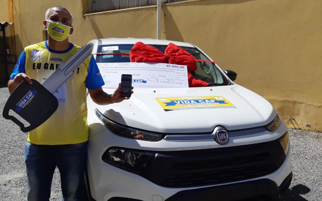 Morador de Jundiaí é o ganhador de uma Fiat Toro + R$ 40 mil no Vida Cap Campinas