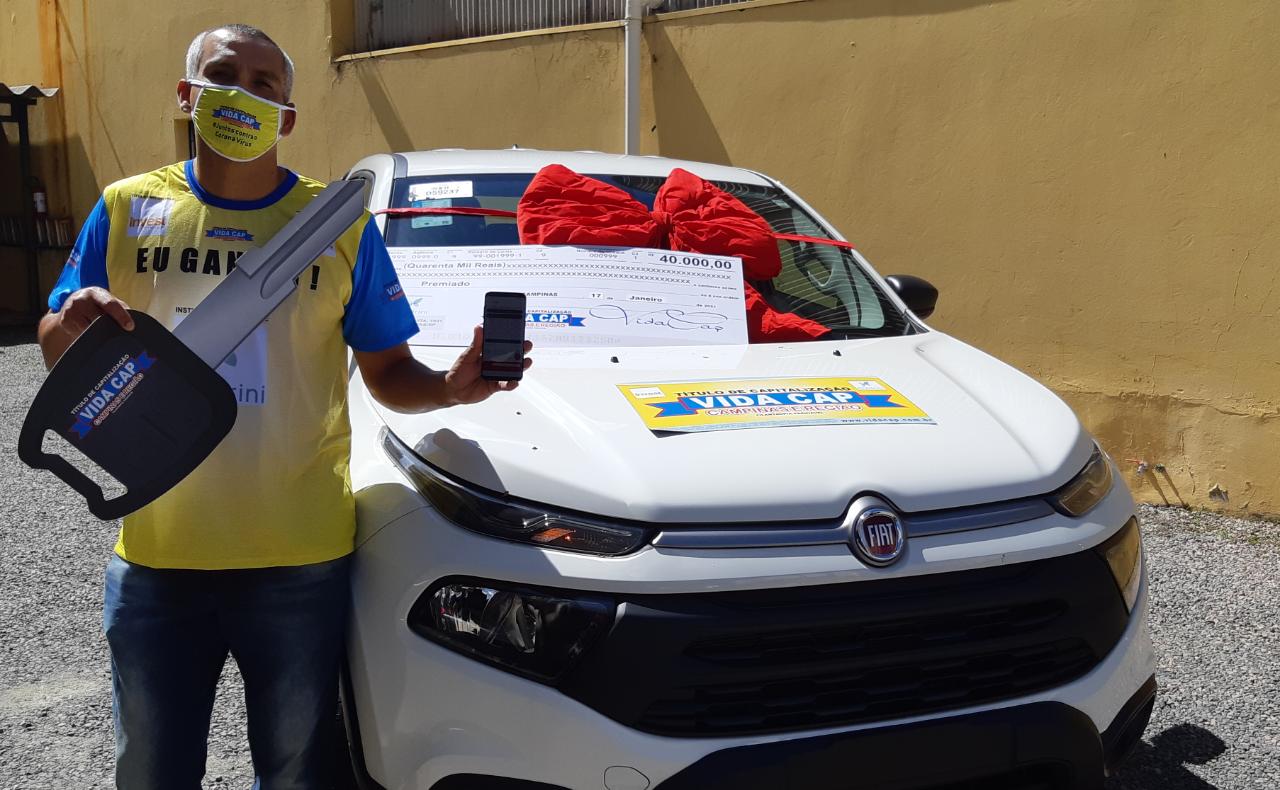 Morador de Jundiaí é o ganhador de uma Fiat Toro + R$ 40 mil no Vida Cap Campinas