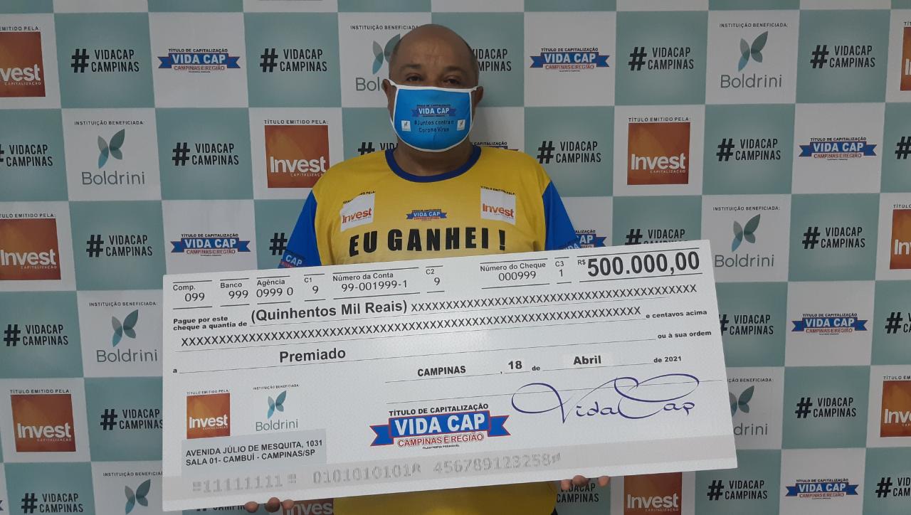 Comerciante de Campinas ganhou sozinho meio milhão de reais