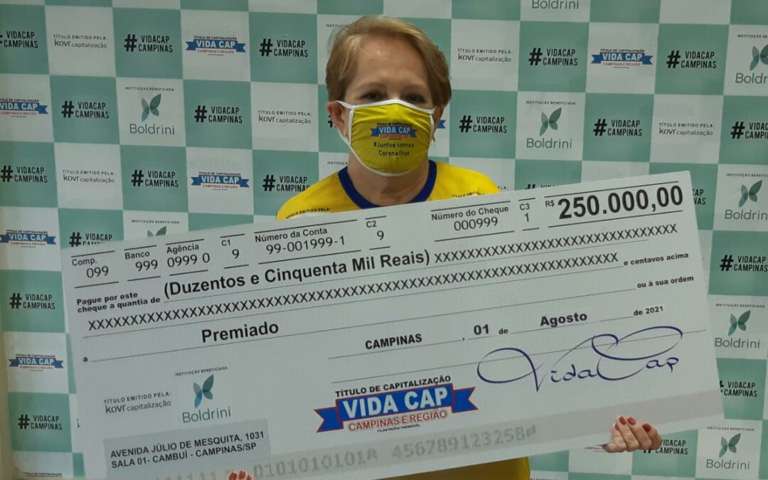 Moradora de Campinas divide o prêmio de 250 mil reais e vai curtir a vida